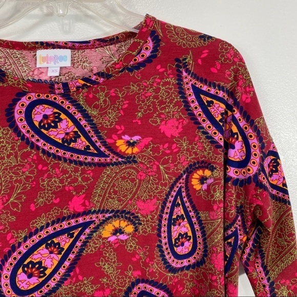 LuLaRoe Irma Paisley Print Tunic Top XS - Picture 2 of 8